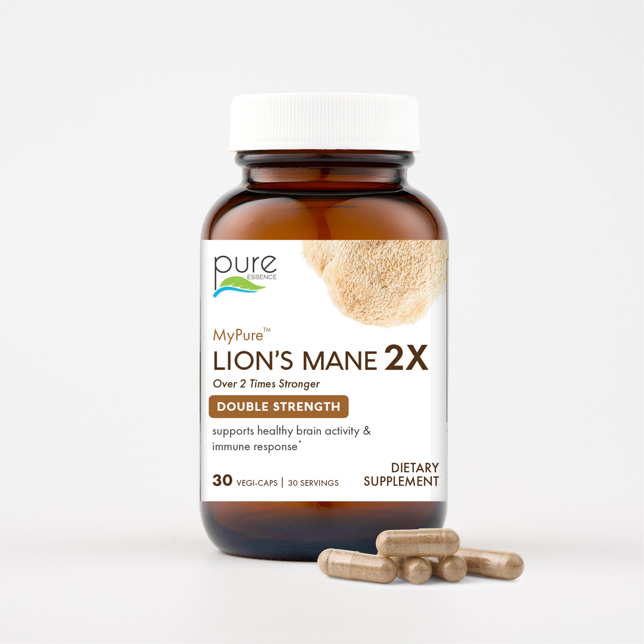 MyPure™ Lion's Mane 2X Mushroom Pure Essence Labs 30 Servings