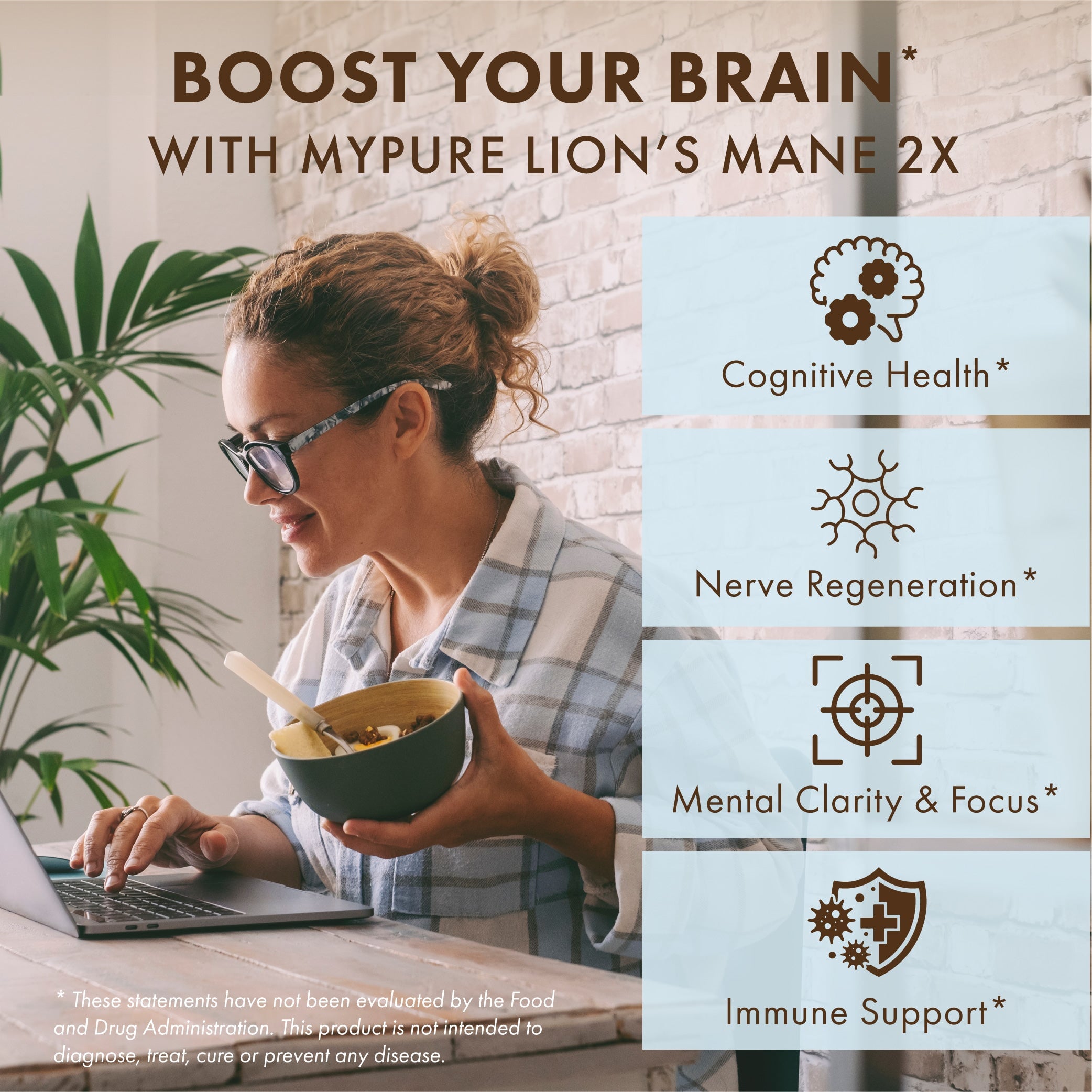 MyPure™ Lion's Mane 2X Mushroom Pure Essence Labs