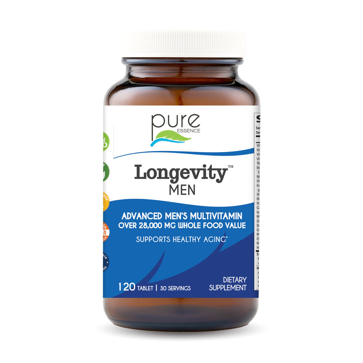 Longevity™ Men Men's Pure Essence Labs 120 Tabs | 30 Servings