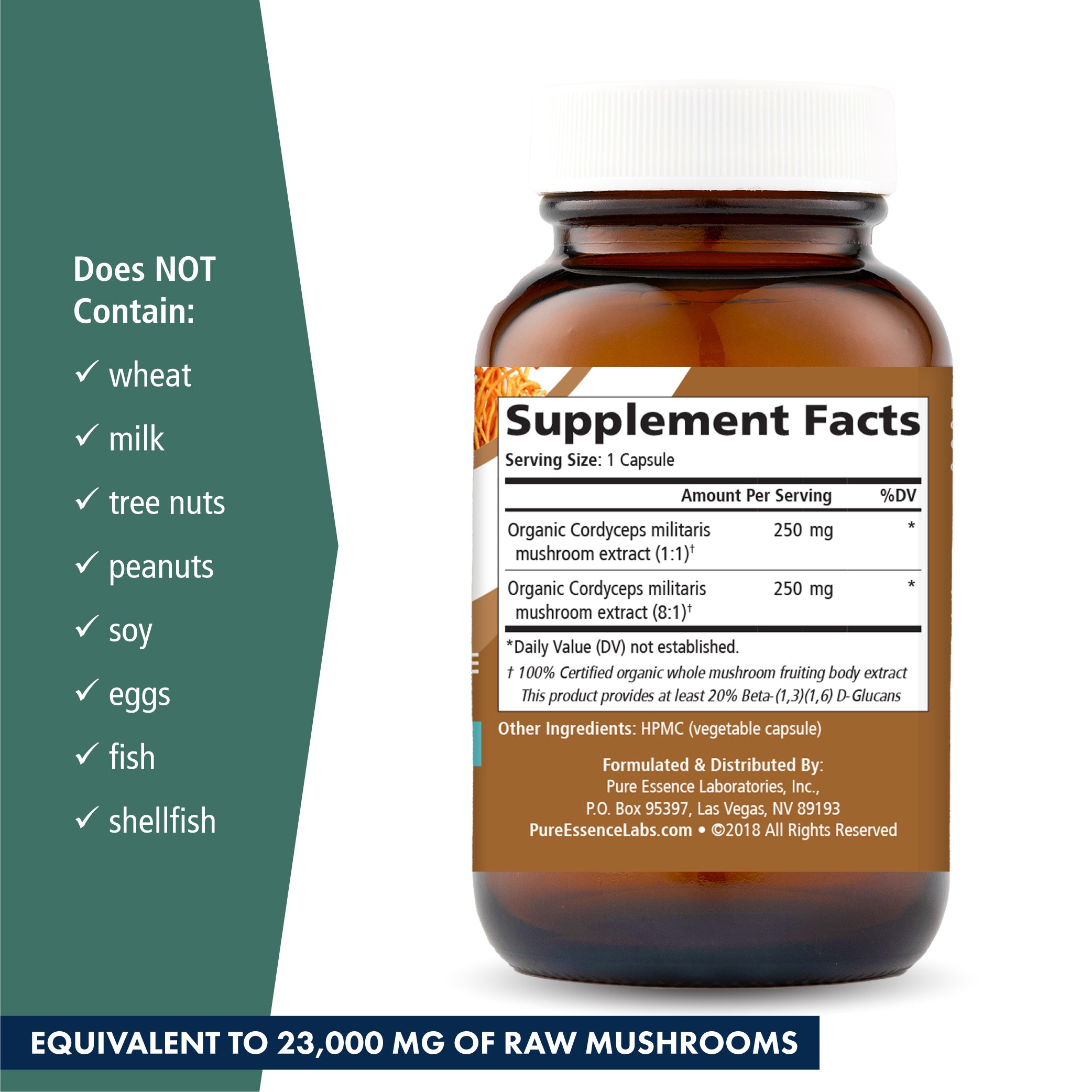 MyPure™ Cordyceps 4X Mushroom Pure Essence Labs