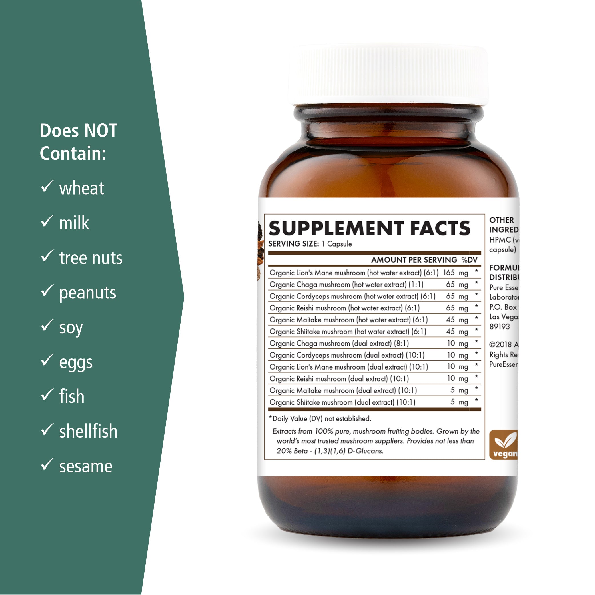 MyPure™ MYcoMune™ 4X Mushroom Pure Essence Labs