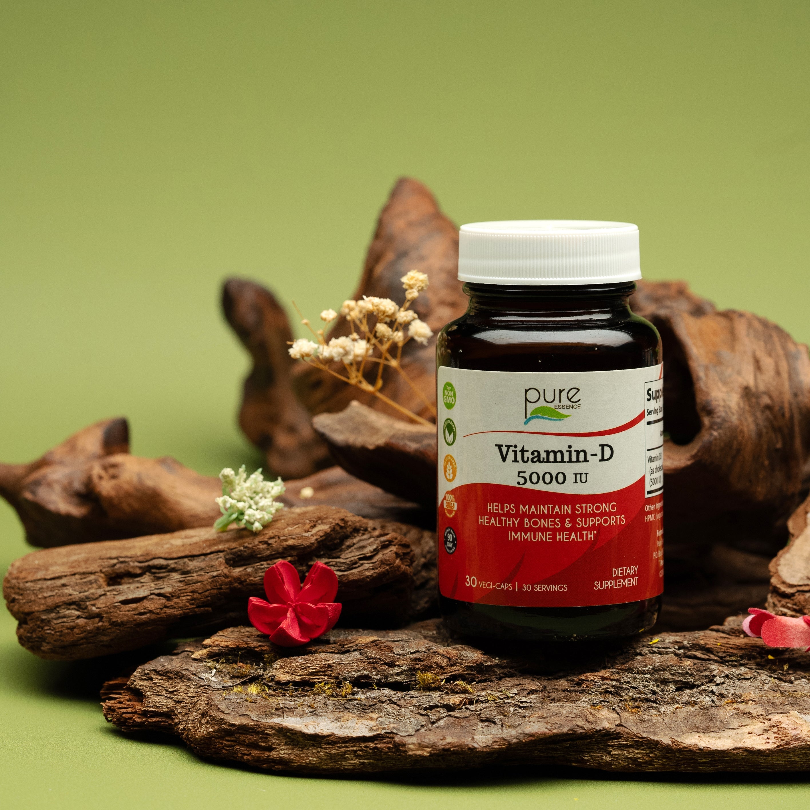 Vitamin-D 5000 IU General Health Pure Essence Labs