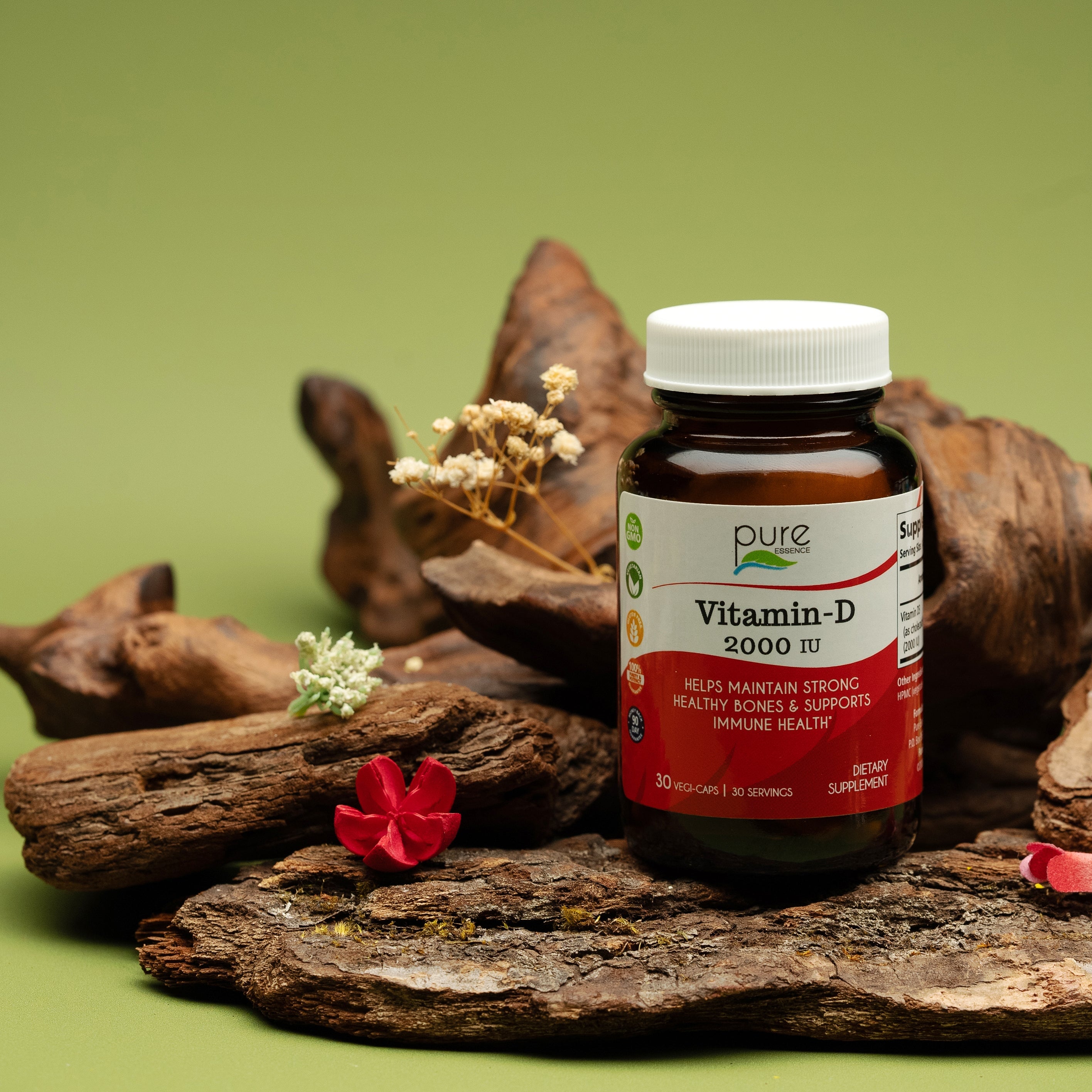 Vitamin-D 2000 IU General Health Pure Essence Labs