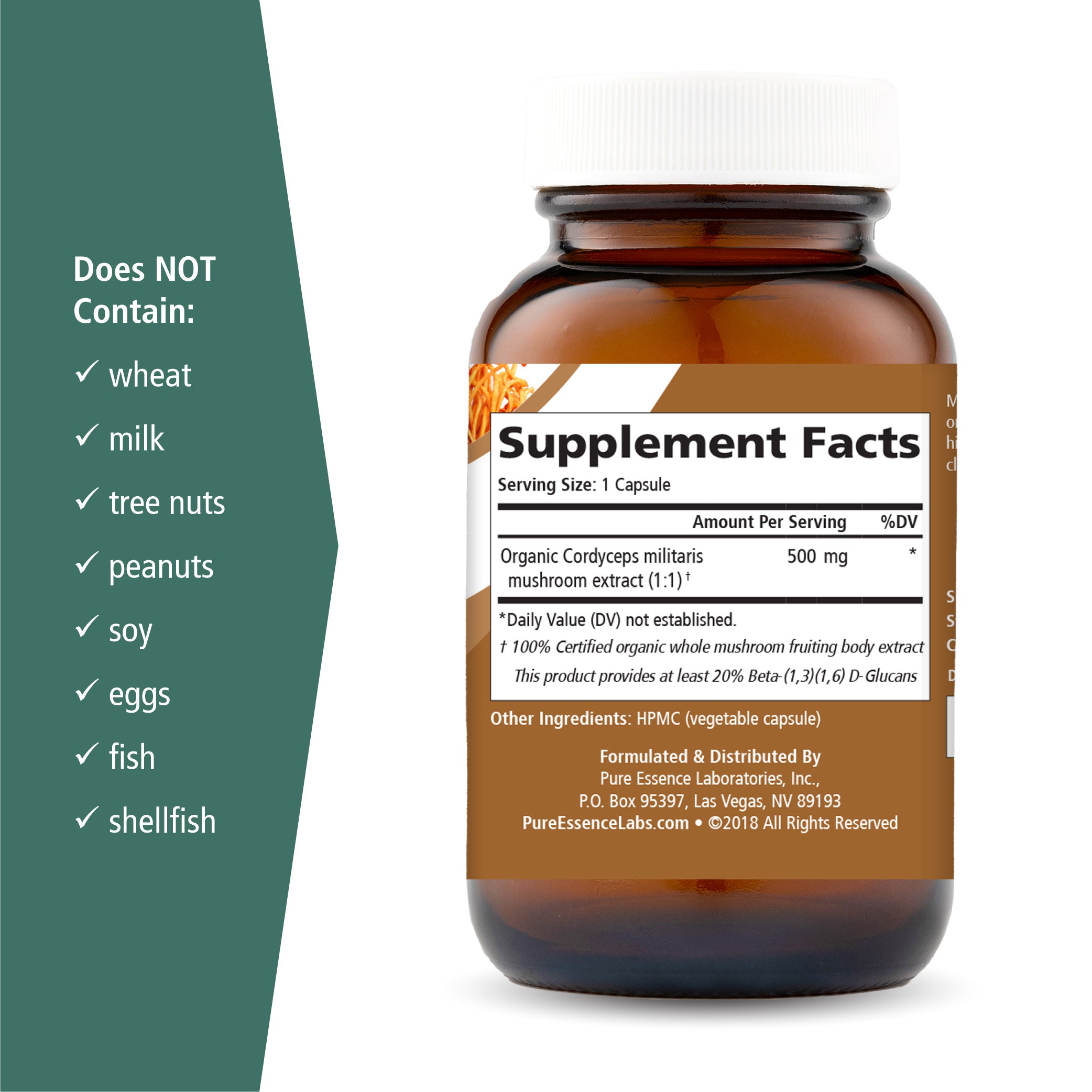 MyPure™ Cordyceps Mushroom Pure Essence Labs