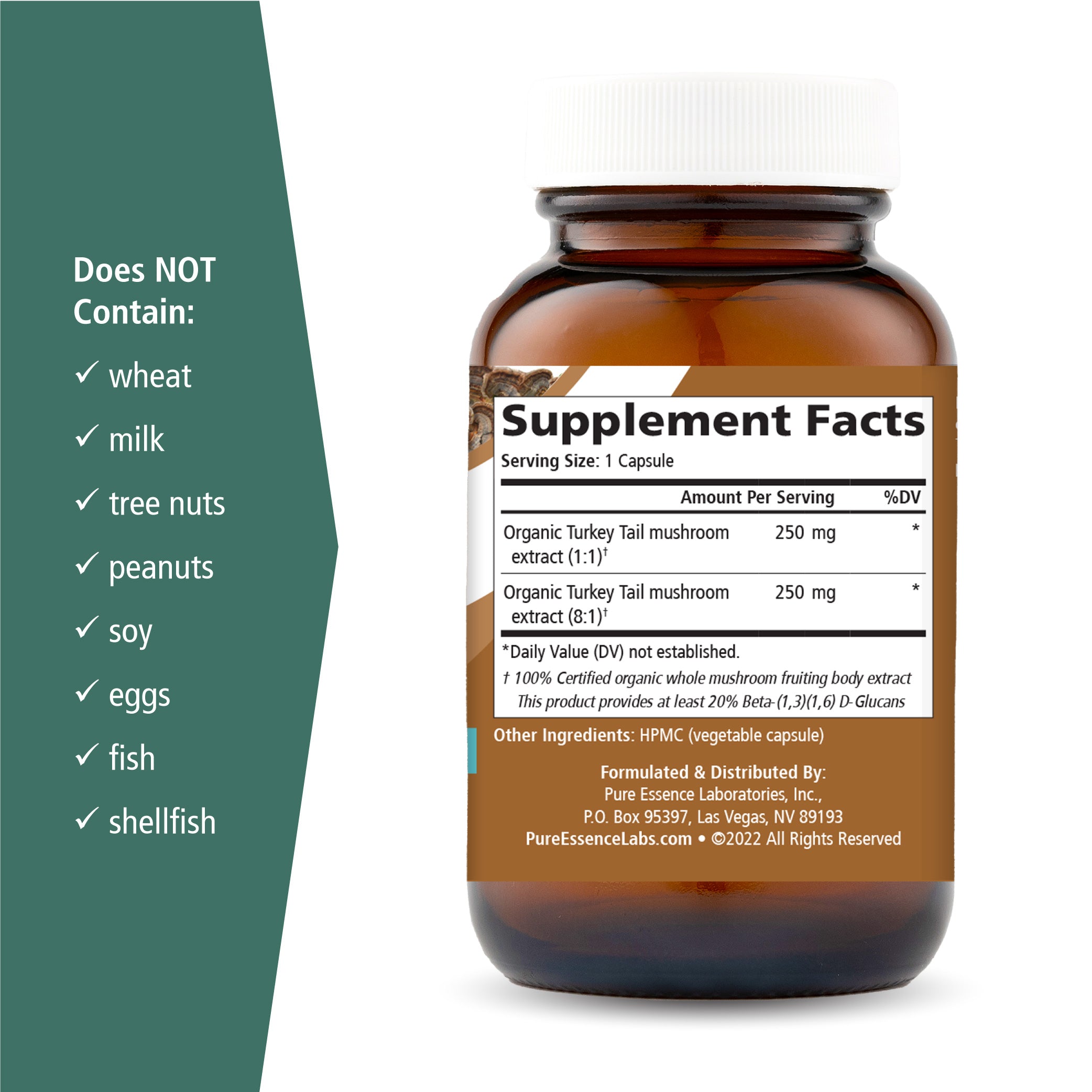 MyPure™ Turkey Tail 4X Mushroom Pure Essence Labs