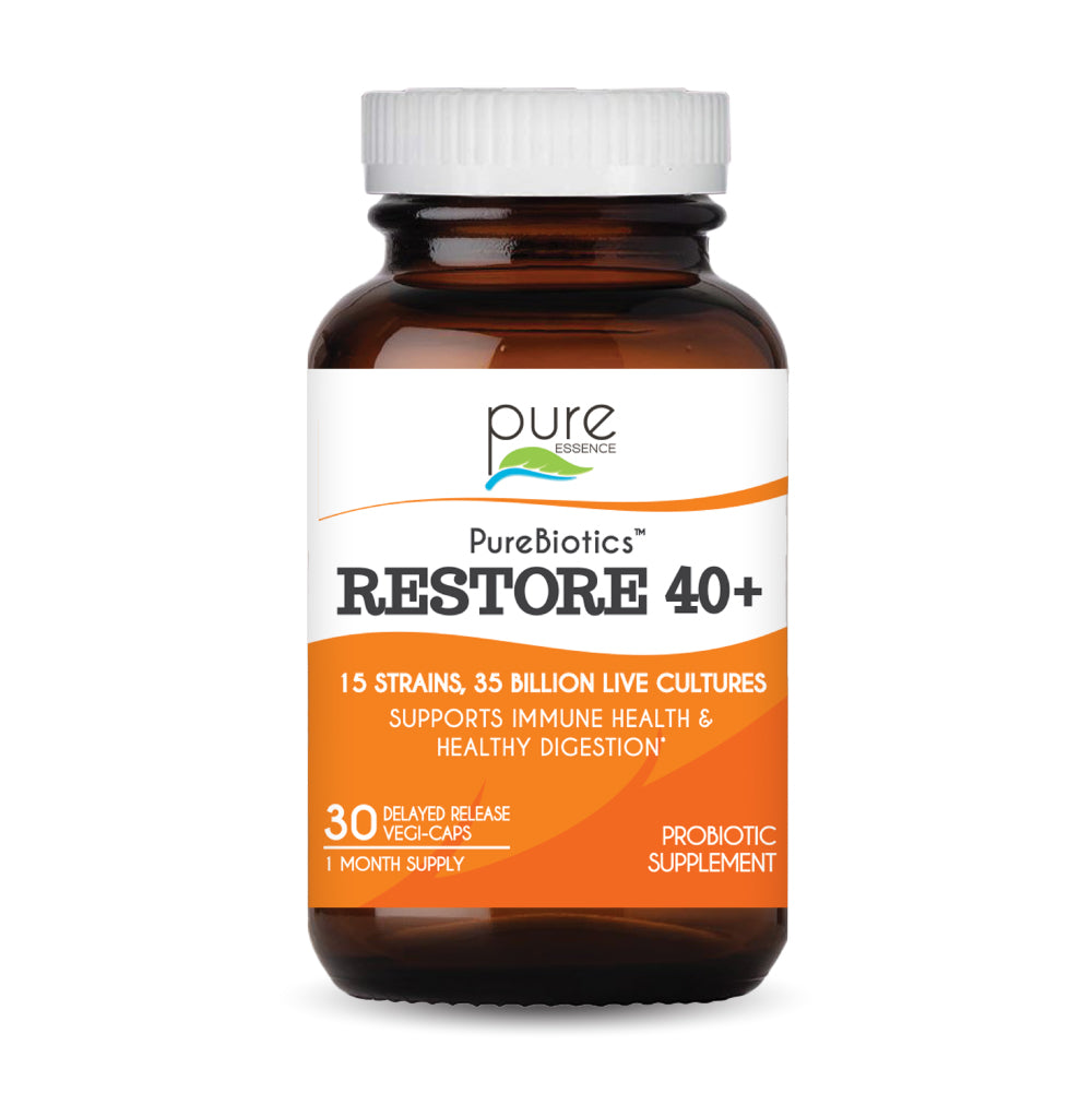 PureBiotics™ Restore 40+ Gut Pure Essence Labs 30 Day (30ct)  