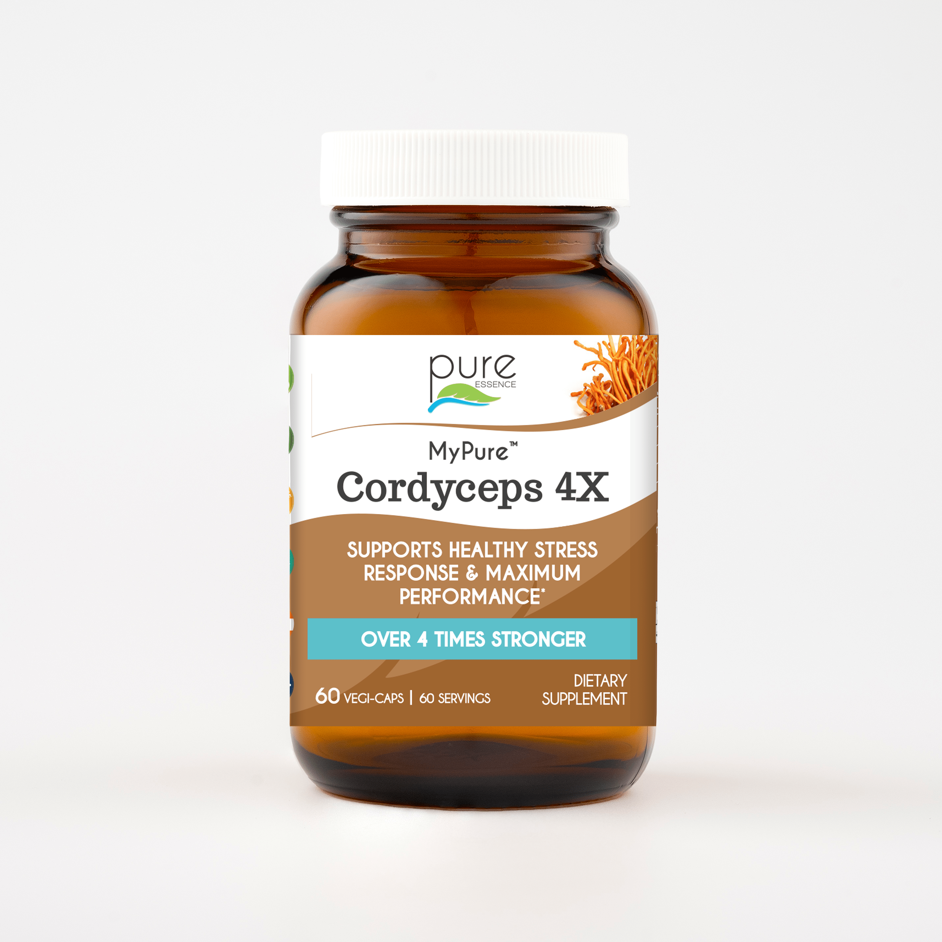 MyPure™ Cordyceps 4X Mushroom Pure Essence Labs 60 Servings