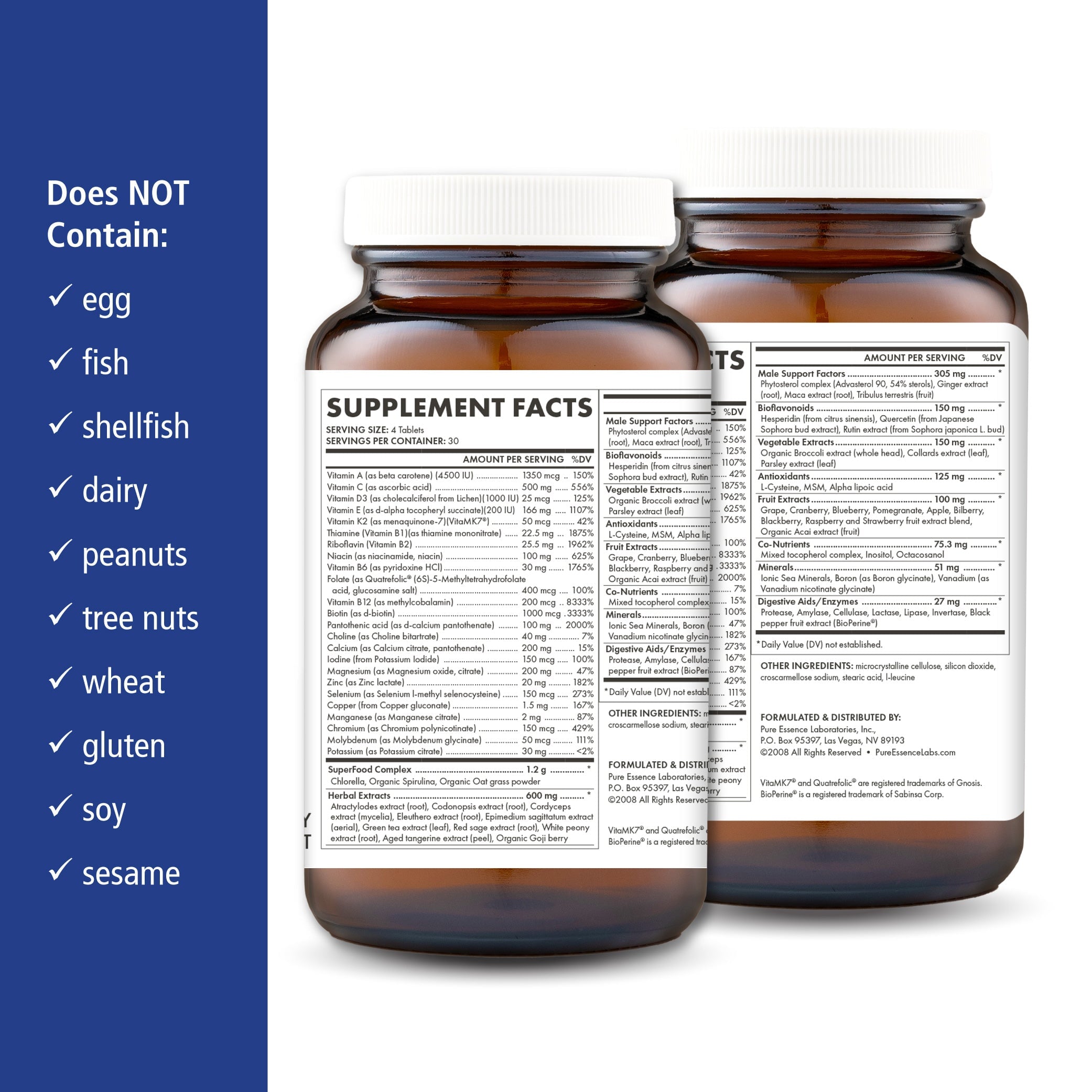 LifeEssence™ Men - Complete Nutritional Multivitamin Supplement