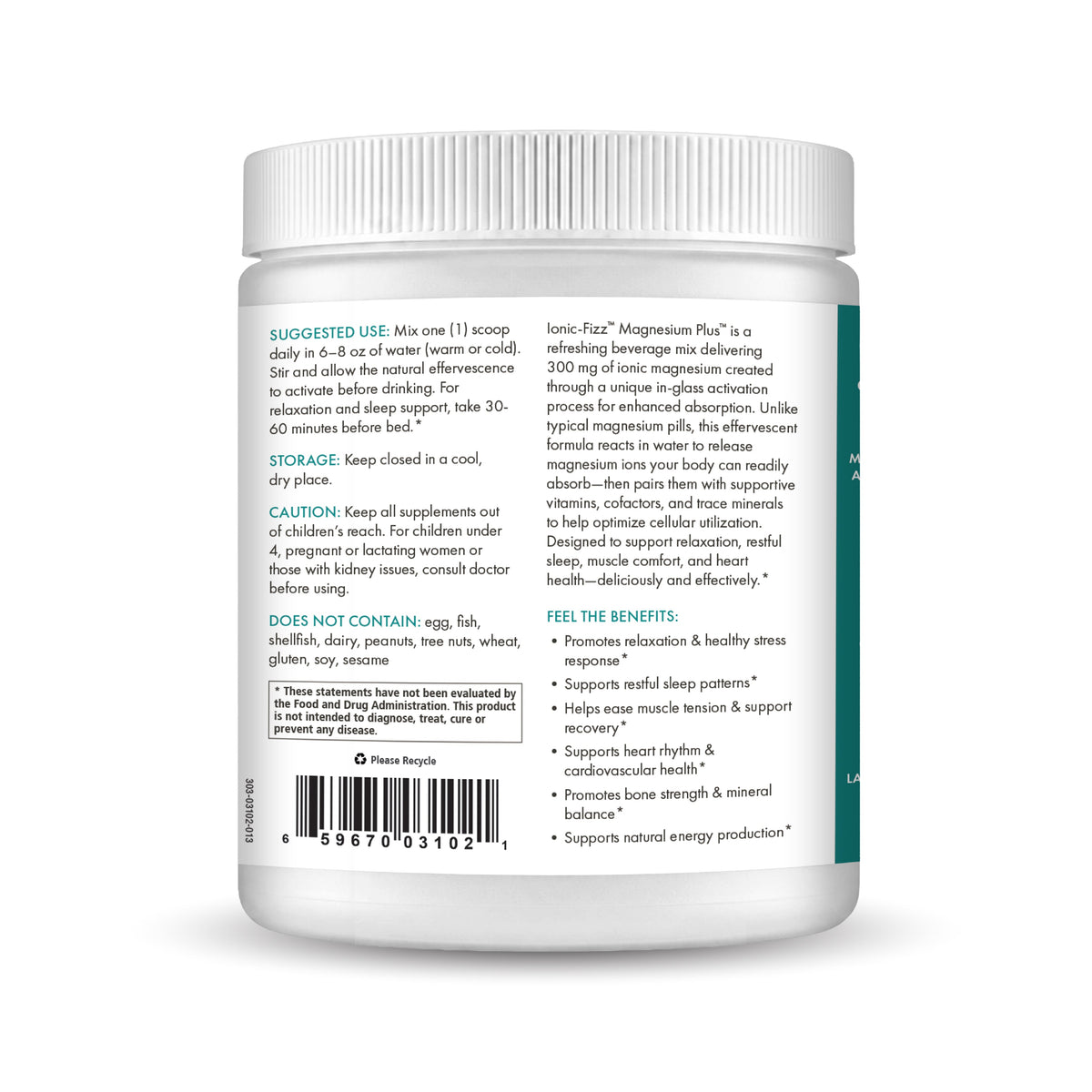 Ionic-Fizz™ Magnesium Plus™ Stress & Mood Pure Essence Labs