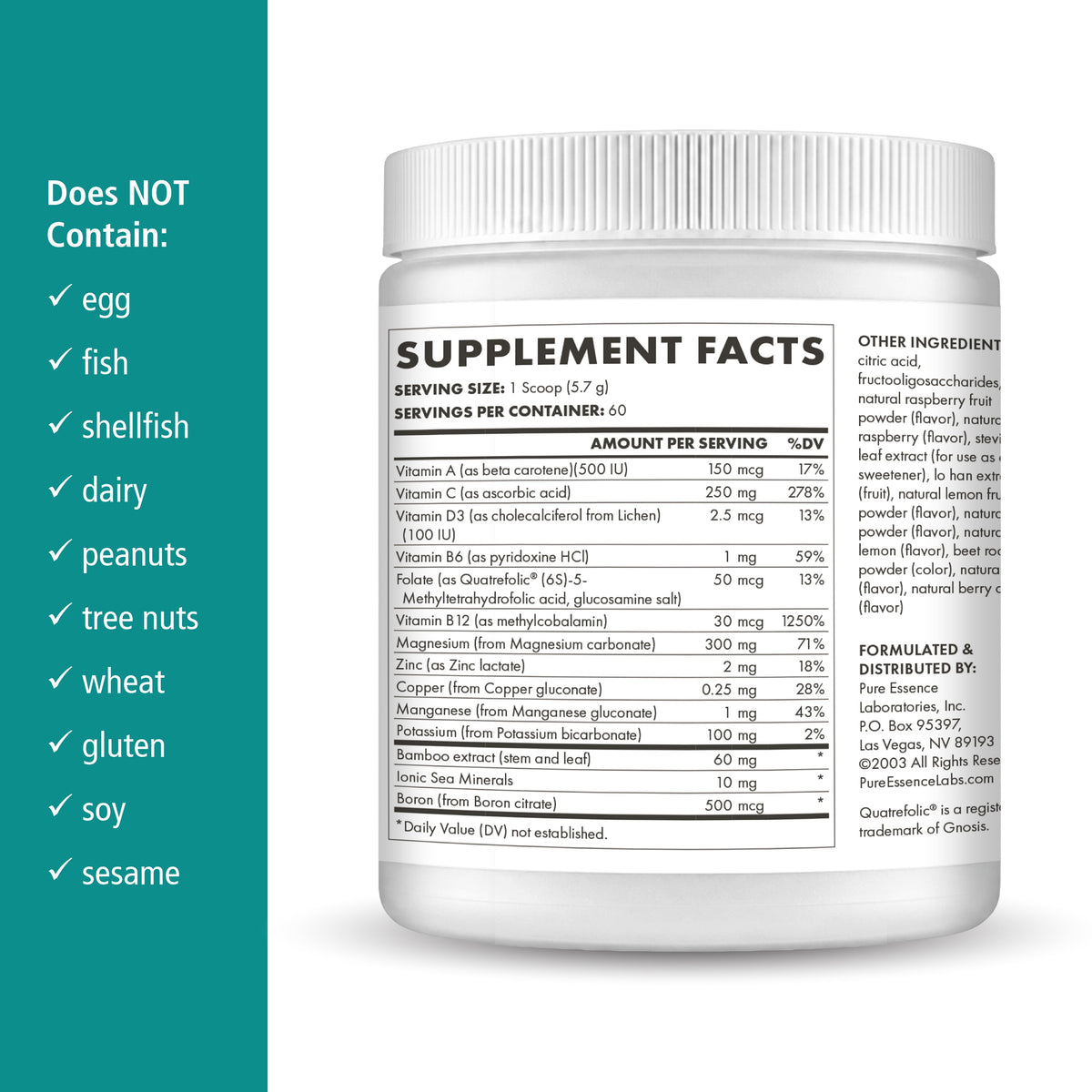 Ionic-Fizz™ Magnesium Plus™ Stress & Mood Pure Essence Labs