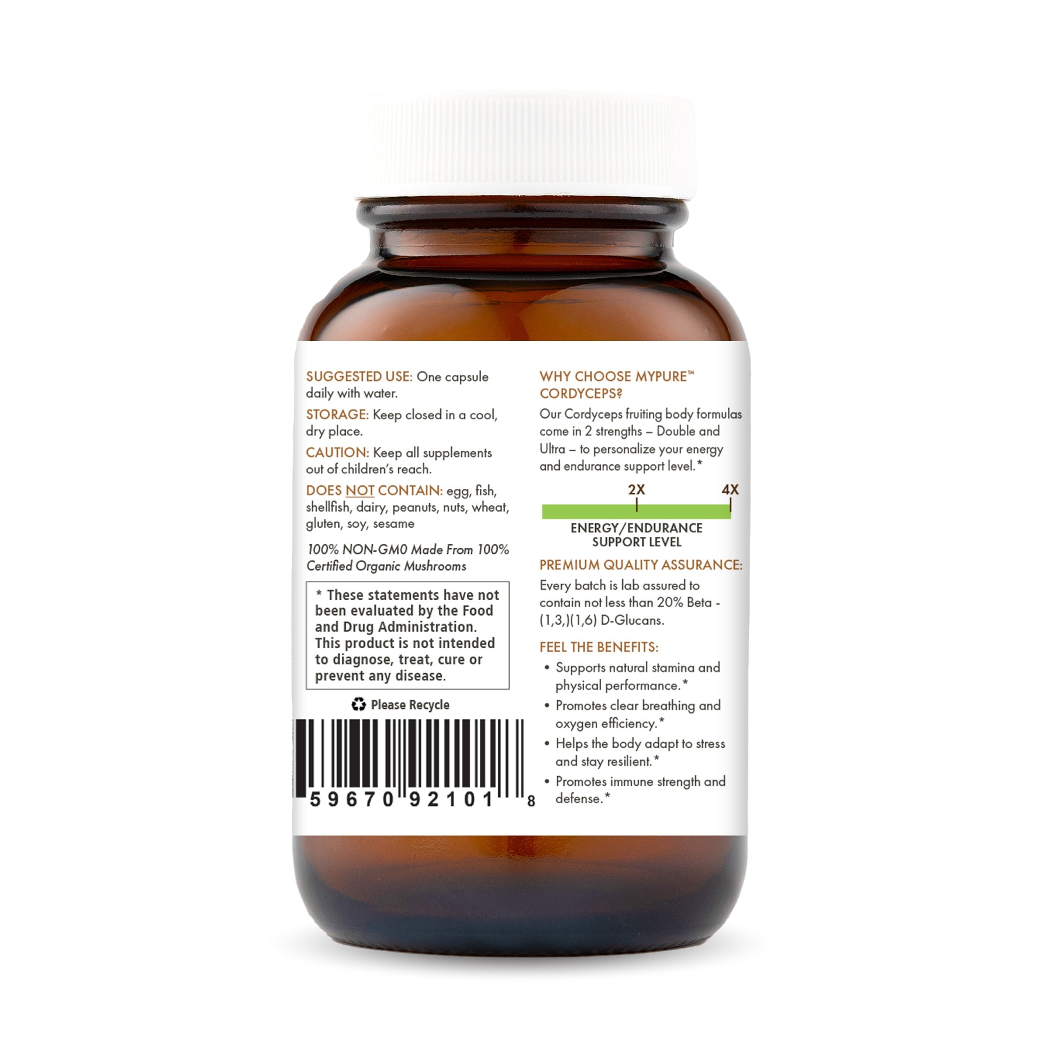 MyPure™ Cordyceps 4X Mushroom