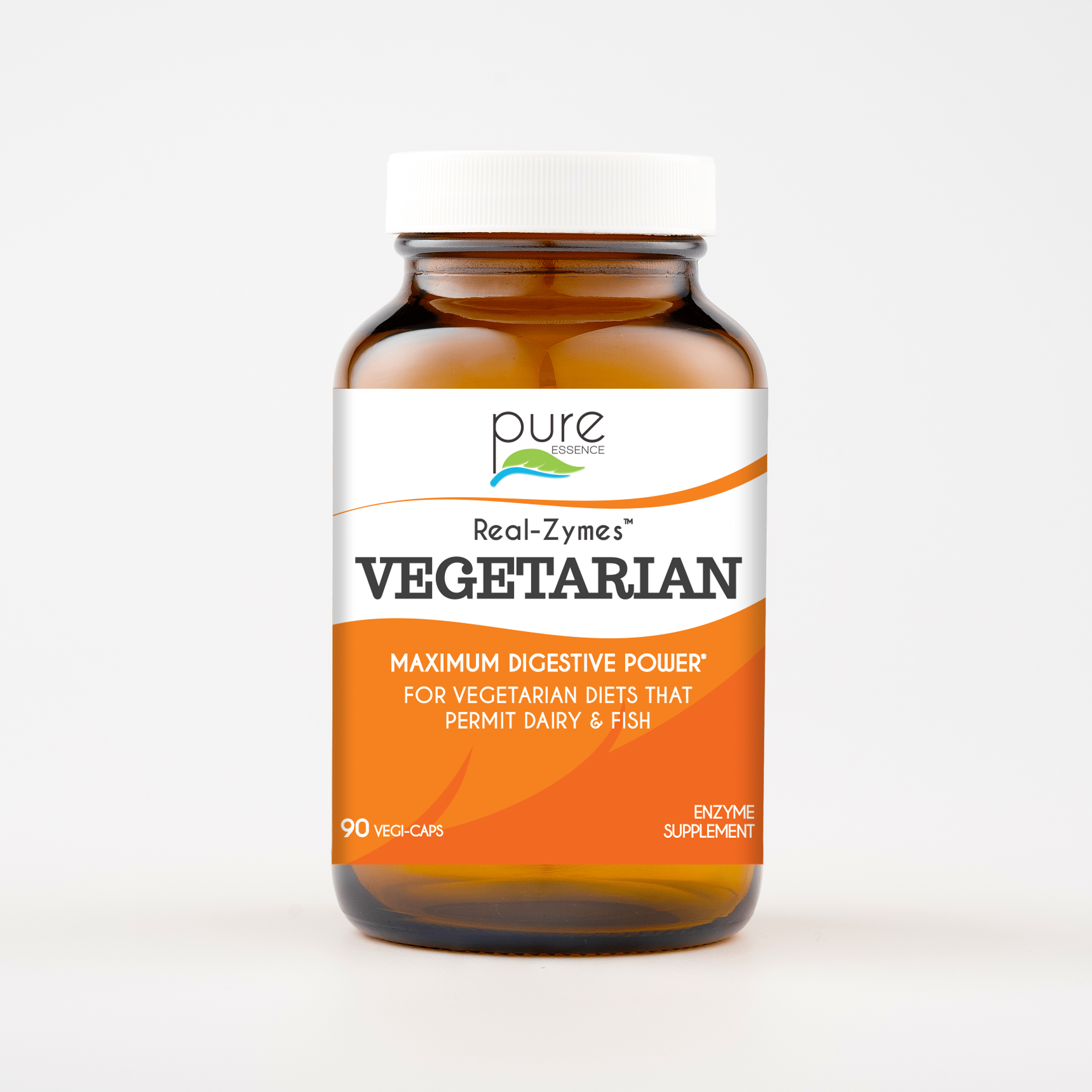 Real-Zymes™ VEGETARIAN Digestive Enzymes – Pure Essence Labs