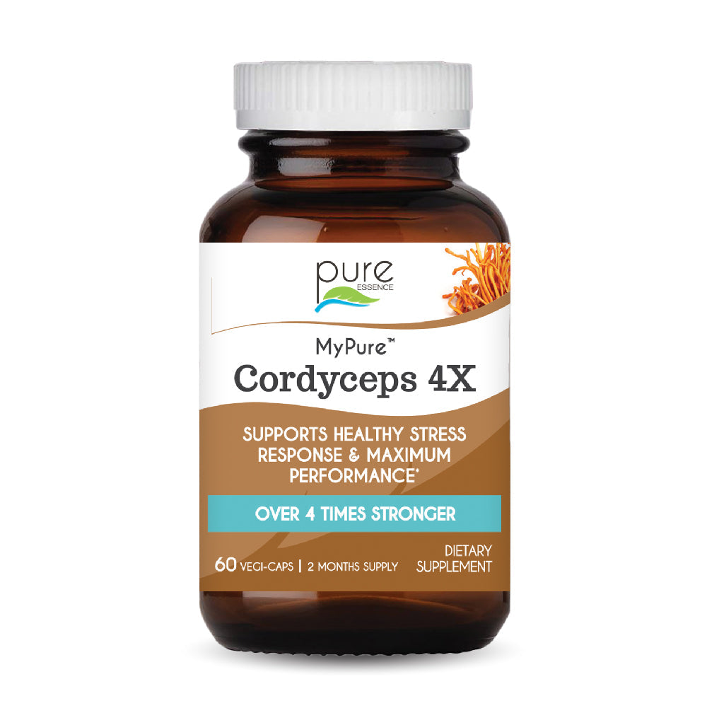 MyPure™ Cordyceps 4X Mushroom Pure Essence Labs 60 Day (60ct)  