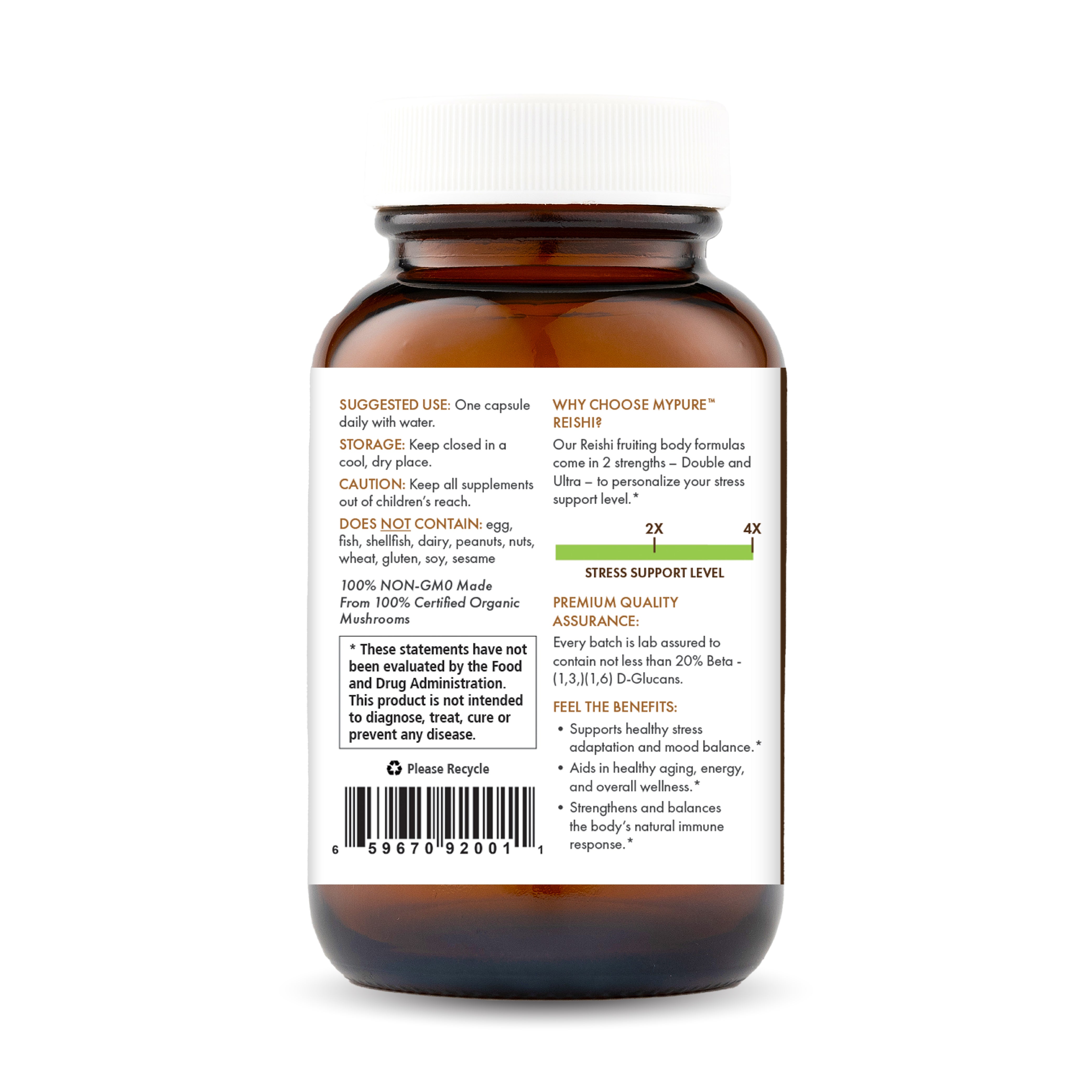 MyPure™ Reishi 4X Mushroom Pure Essence Labs   
