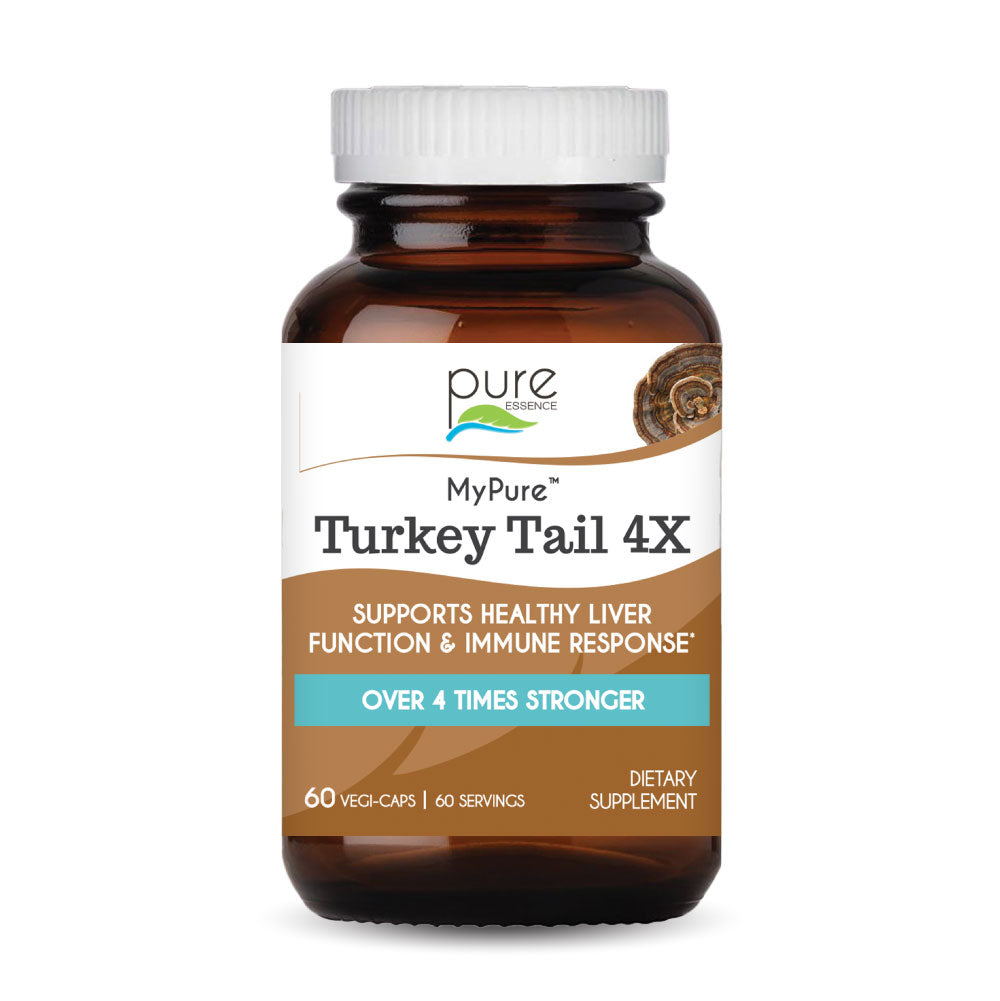 MyPure™ Turkey Tail 4X Mushroom Pure Essence Labs 60 Day (60ct)  