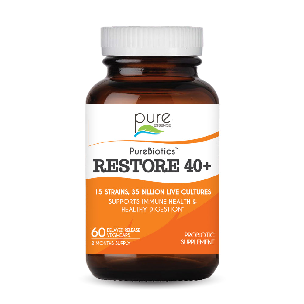 PureBiotics™ Restore 40+ Gut Pure Essence Labs 60 Day (60ct)  