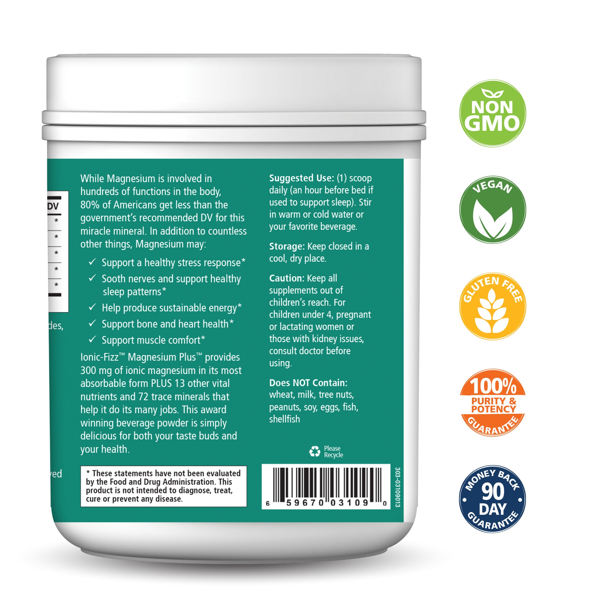 Ionic-Fizz™ Magnesium Plus™ Stress & Mood Pure Essence Labs   